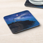 Leuchttürme | Starry Night Lighthouse Getränkeuntersetzer (Linke Seite)