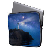 Leuchttürme | Starry Night Lighthouse Laptopschutzhülle (Vorderseite Links)