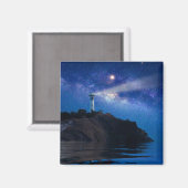 Leuchttürme | Starry Night Lighthouse Magnet (Vorderseite/Rückseite)