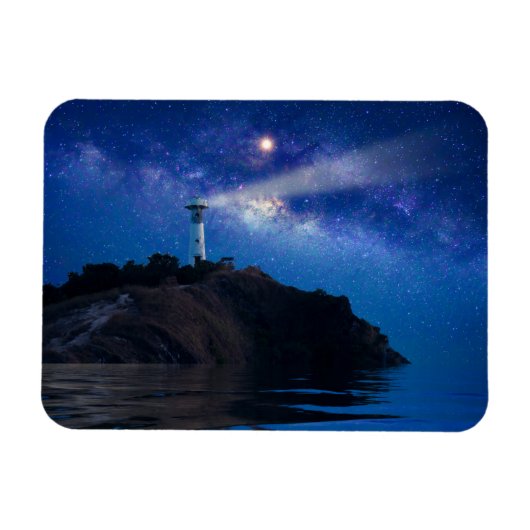 Leuchttürme | Starry Night Lighthouse Magnet (Horizontal)