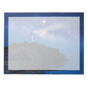 Leuchttürme   Starry Night Lighthouse Notizblock