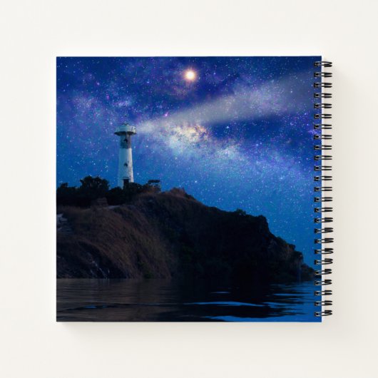 Leuchttürme | Starry Night Lighthouse Notizblock (Rückseite)