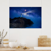 Leuchttürme | Starry Night Lighthouse Poster (Küche)
