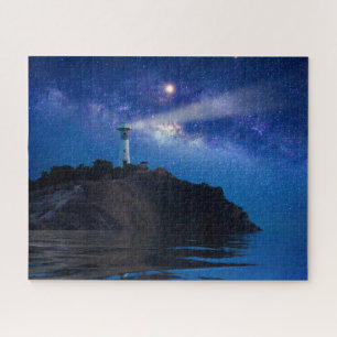 Leuchttürme   Starry Night Lighthouse Puzzle