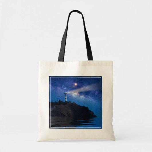 Leuchttürme | Starry Night Lighthouse Tragetasche (Vorne)