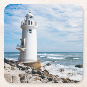 Leuchttürme Toyohashi City Lighthouse Rechteckiger Pappuntersetzer