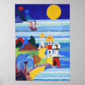 Leuchttürme und Leos Schiff Poster (Vorne)