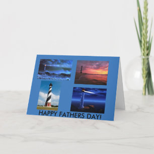 Leuchttürme Vatertagskarte Karte