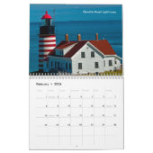 Leuchttürme von Maines Küste Kalender (Feb 2026)