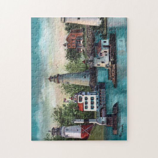 Leuchttürme von Ohio-Puzzlespiel Puzzle (Vertikal)