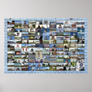 Leuchttürme von Prinz Edward Island Poster