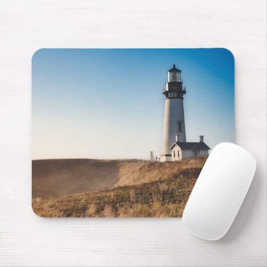 Leuchttürme | Yaquina Head Lighthouse Oregon Mousepad (Mit Mouse)