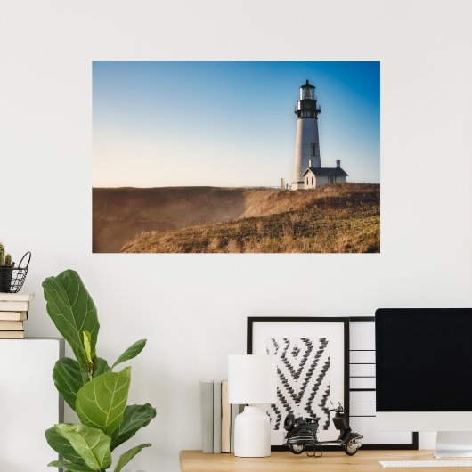Leuchttürme | Yaquina Head Lighthouse Oregon Poster (Heimbüro)