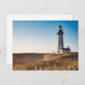 Leuchttürme | Yaquina Head Lighthouse Oregon Postkarte (Vorne/Hinten)