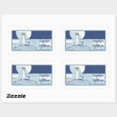 Leuchtturmflächen für Langschiffen Rechteckiger Aufkleber (Blatt)