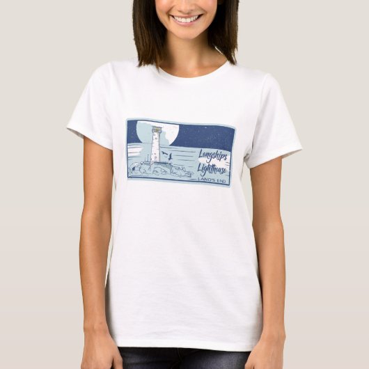 Leuchtturmflächen für Langschiffen T-Shirt (Vorderseite)