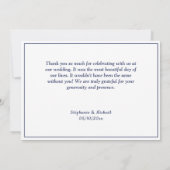 Leuchtturmhochzeit Dankeschön-Karte Einladung (Rückseite)