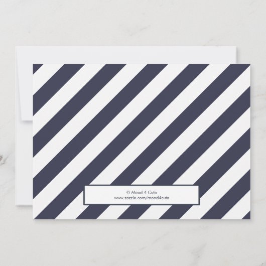 Leuchtturmhochzeit Einladung (Rückseite)