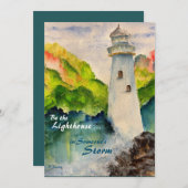 Leuchtturmkarte Dankeskarte (Vorne/Hinten)