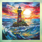 Leuchtturmklammer Fensteraufkleber (Blatt 3)