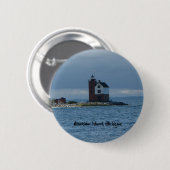 Leuchtturmknopf Mackinac Insel, Michigan Button (Vorne & Hinten)