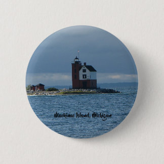Leuchtturmknopf Mackinac Insel, Michigan Button
