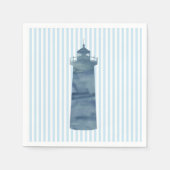 Leuchtturmmalerei Blue Ocean Paper Napkin Serviette (Vorderseite)