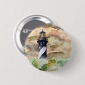 Leuchtturmmalerei St Augustine Florida Button (Vorne & Hinten)