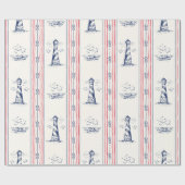 Leuchtturmmuster Geschenkpapier (Flach)