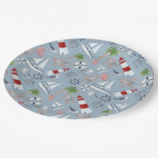 Leuchtturmpapierplatte Pappteller (Schrägansicht)