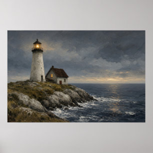 Leuchtturmplakat Keeper's Light Poster