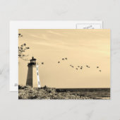 Leuchtturmpostkarte - Bridgeport, CT Postkarte (Vorne/Hinten)