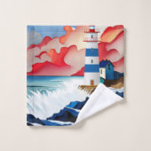 Leuchtturmsammlung Badhandtuch Set (Waschlappen)