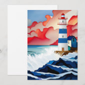 Leuchtturmsammlung Dankeskarte (Vorne/Hinten)