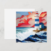 Leuchtturmsammlung Dankeskarte (Vorne/Hinten)