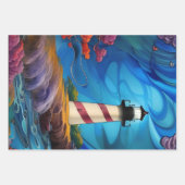 Leuchtturmspitze Geschenkpapier Set (Vorderseite)