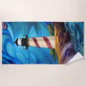 Leuchtturmspitze Strandtuch (Vorderseite)