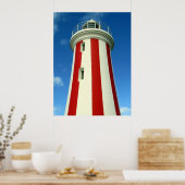 Leuchtturmstreifen Poster (Küche)