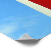 Leuchtturmstreifen Poster (Ecke)