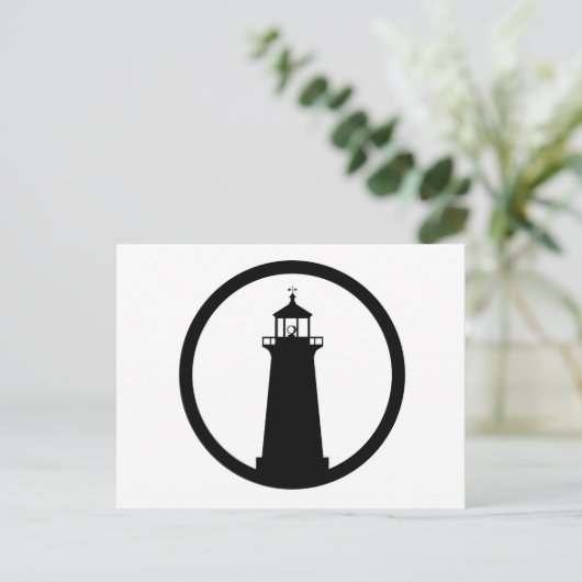 Leuchtturmsymbol Postkarte (Stehend Vorderseite)