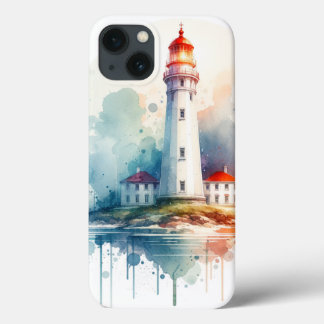 : Leuchtturmtelefon, Handy-Abdeckung an der Küste, Case-Mate iPhone Hülle
