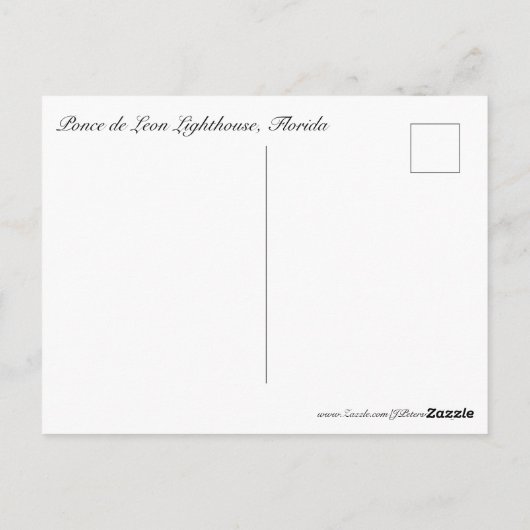 Leuchtturmtreppen Nr. 1 Postkarte (Rückseite)