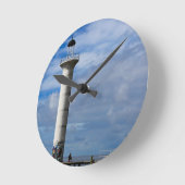 Leuchtturmuhr Runde Wanduhr (Winkel)