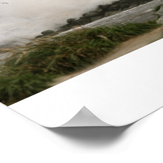 LeuchtturmWavelarge Poster (Ecke)