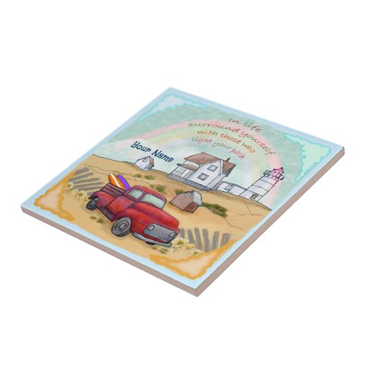 Leuchtturmweg Fliese (Seite)