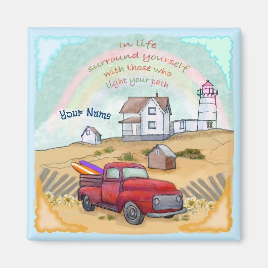 Leuchtturmweg Magnet (Vorne)