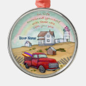 Leuchtturmweg Ornament Aus Metall (Vorne)