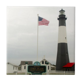 Leuchtturmziegel von Tybee Island Fliese