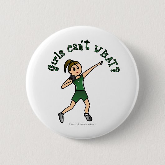 Leuchtwein in grüner Uniform Button (Vorderseite)