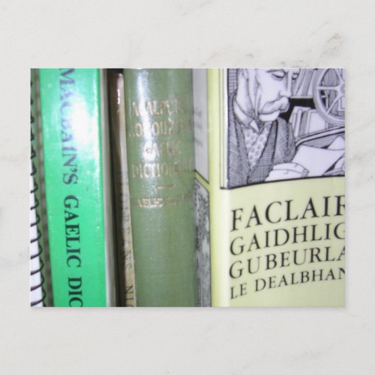 Leugh 's a' Ghàidhlig Postkarte (Vorderseite)